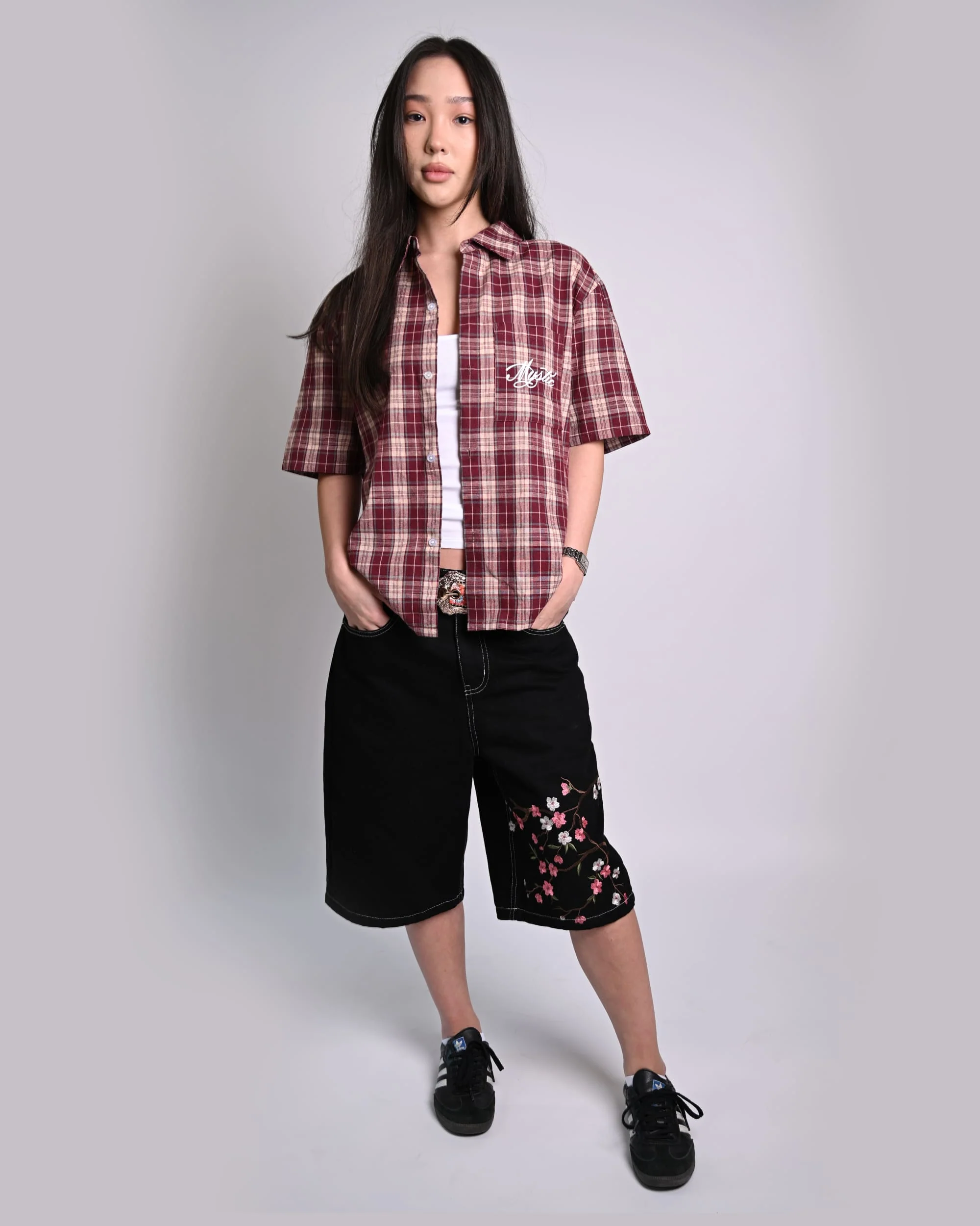 Crimson Star Plaid Shirt - Image 3