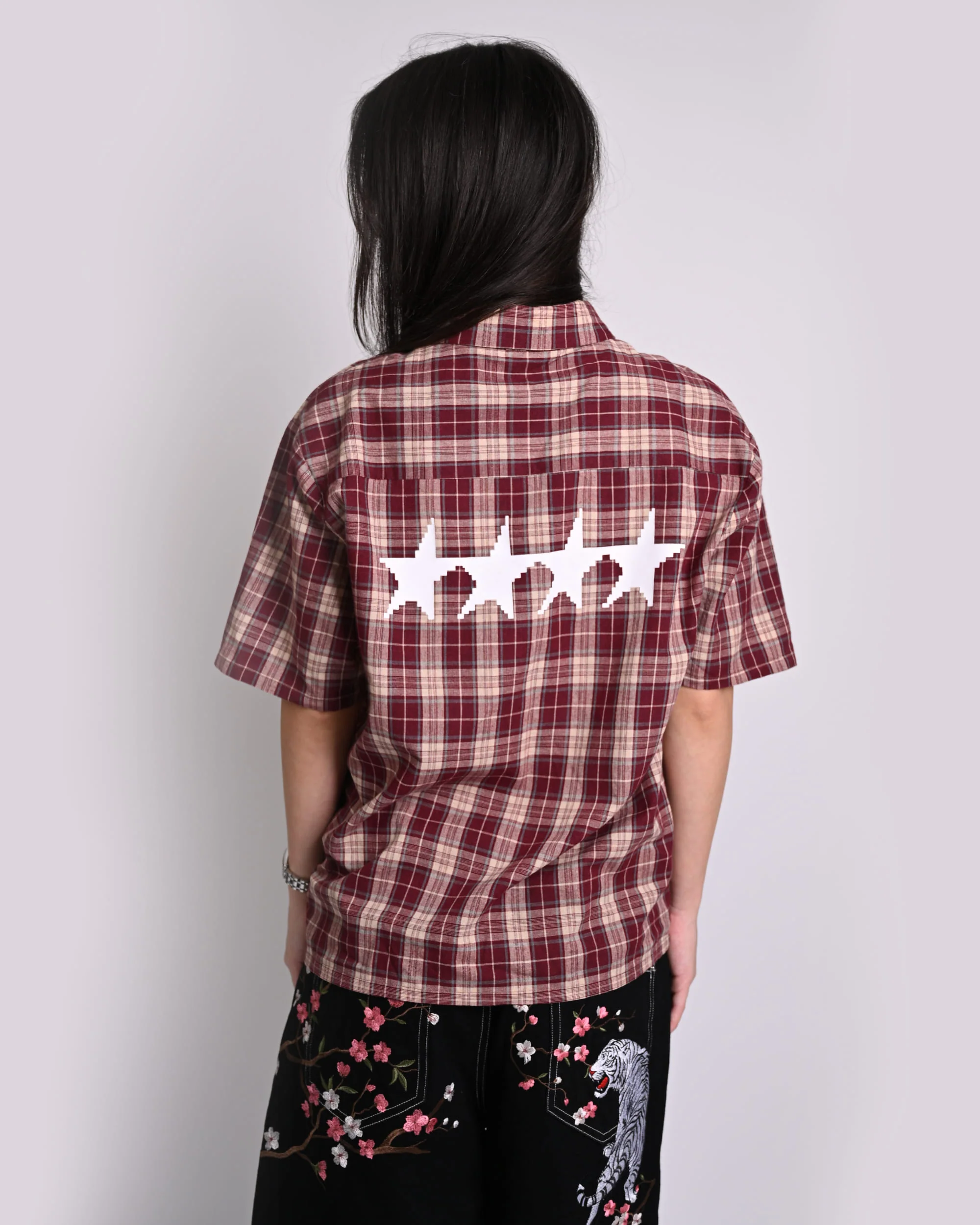 Crimson Star Plaid Shirt - Image 5