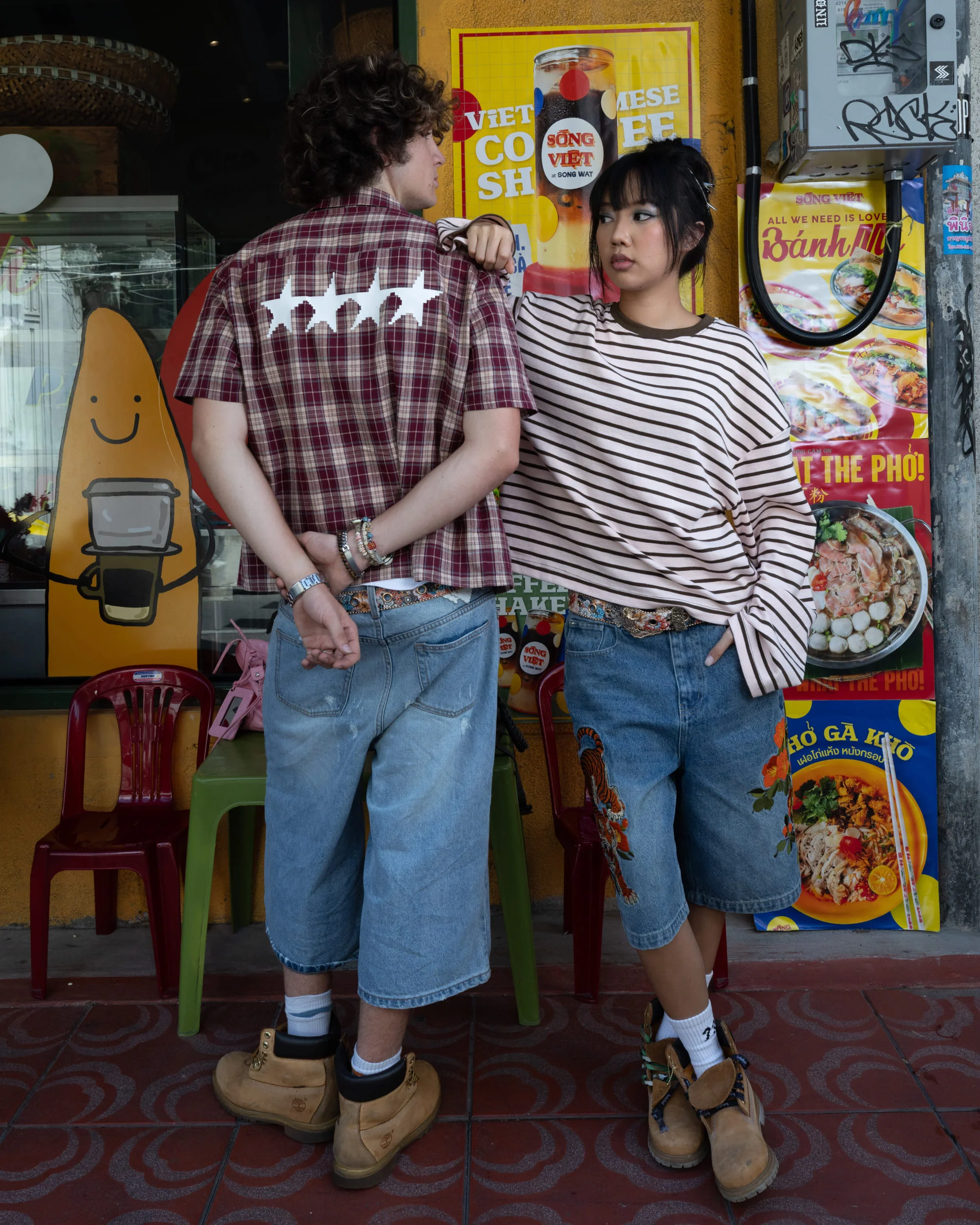 Crimson Star Plaid Shirt - Image 9