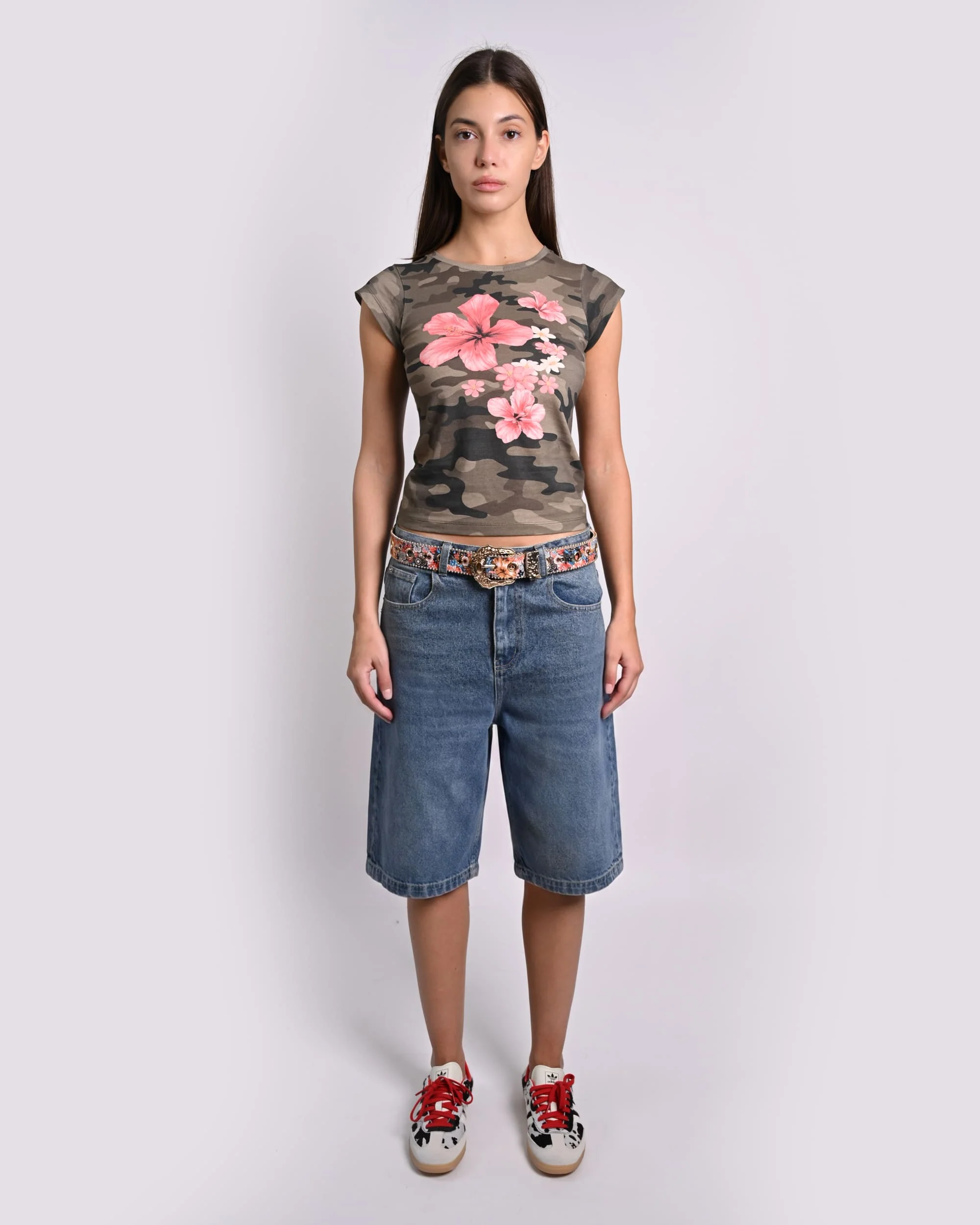 Floral Camo Baby Tee - Image 3