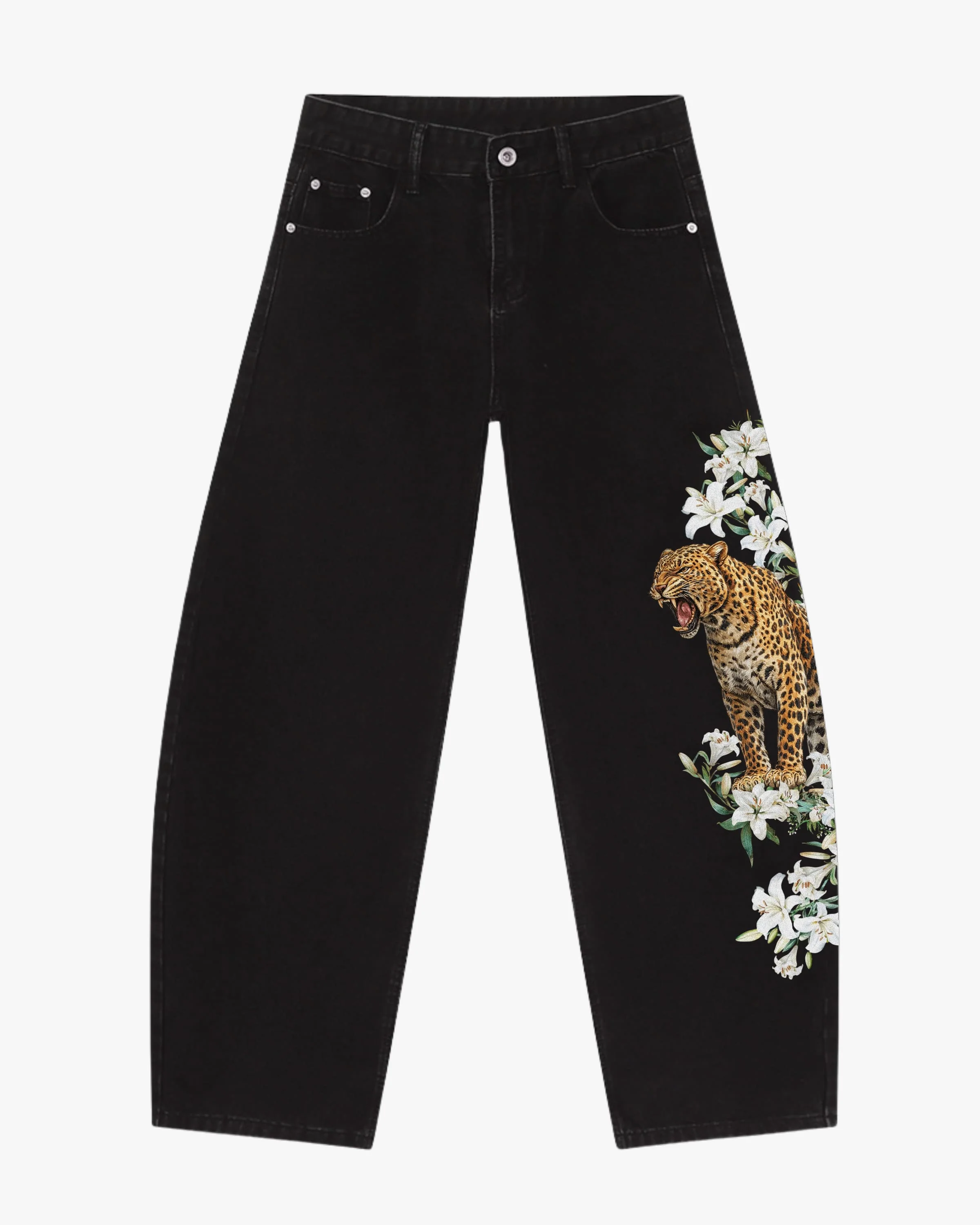 Lunar Leopard Barrel Jeans