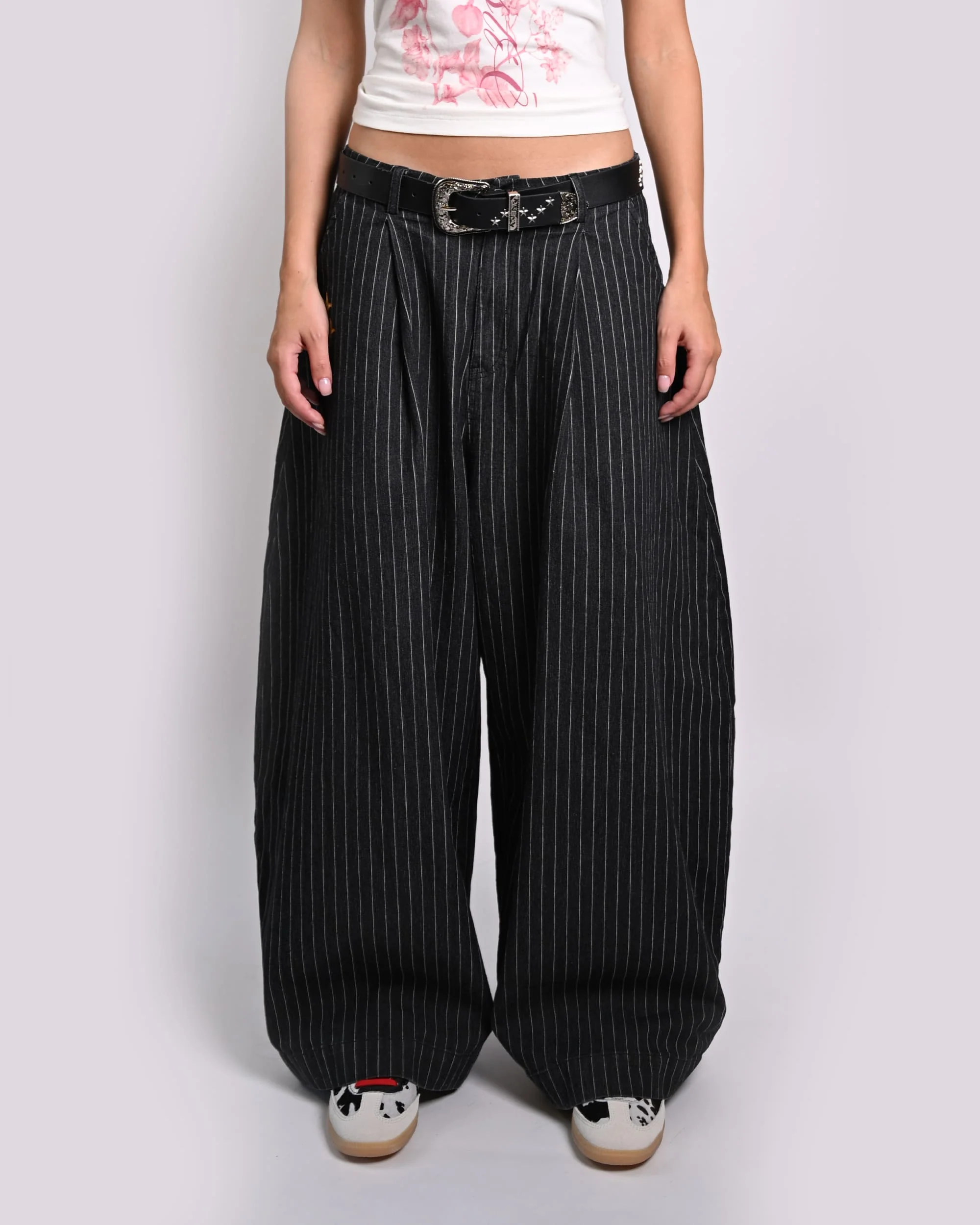 Mystic Pinstripe Baggy Pants - Image 2