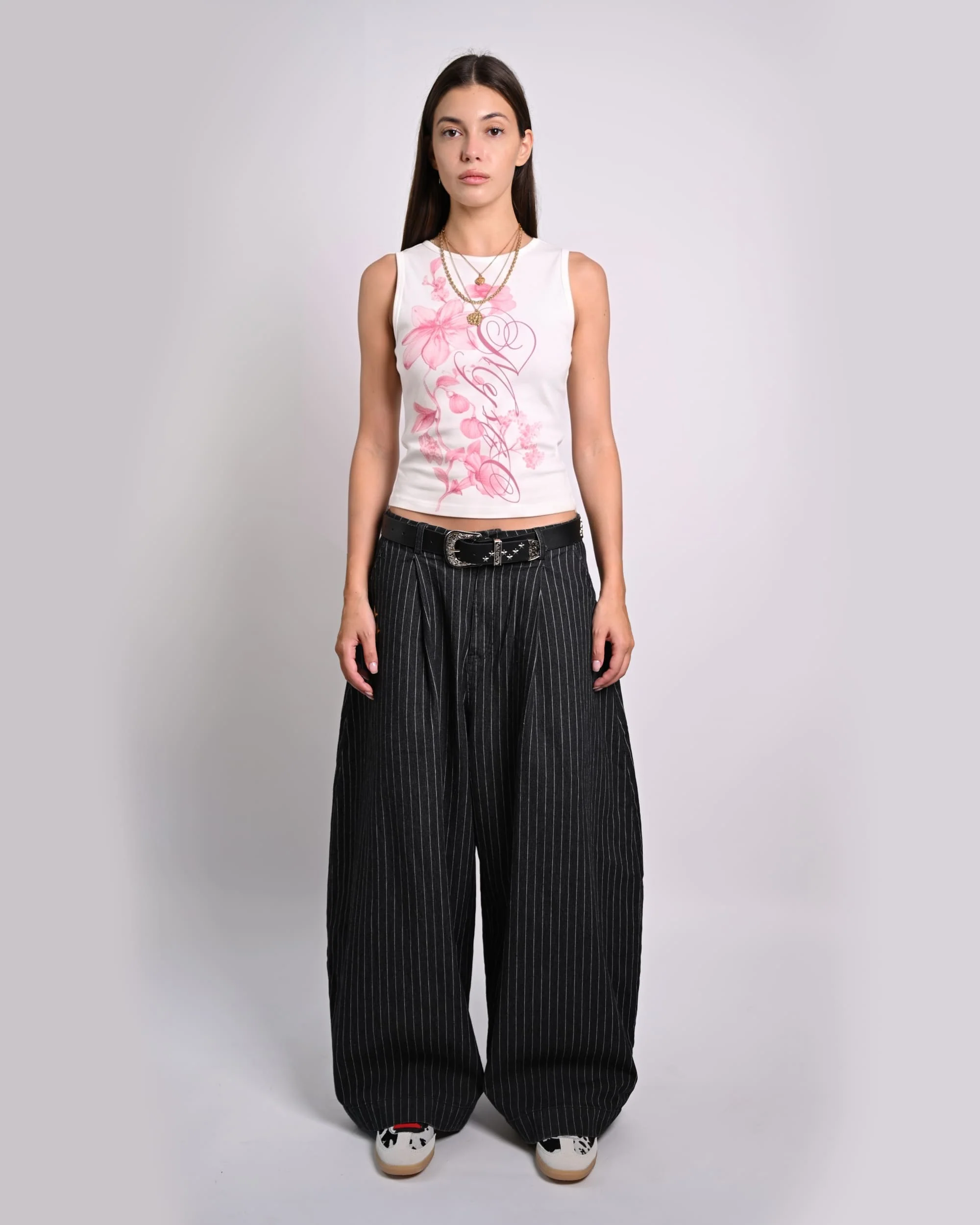 Mystic Pinstripe Baggy Pants - Image 3