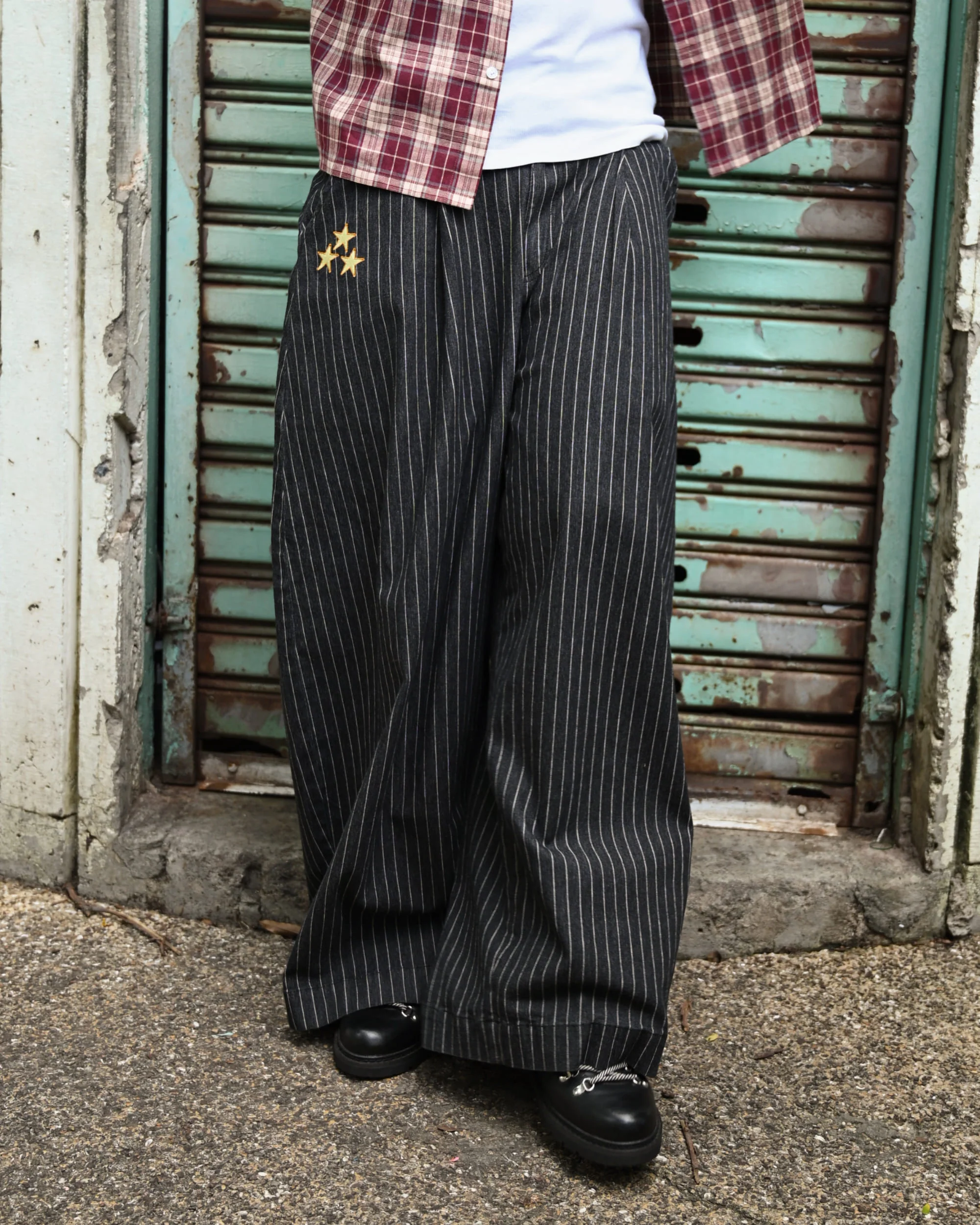Mystic Pinstripe Baggy Pants - Image 9