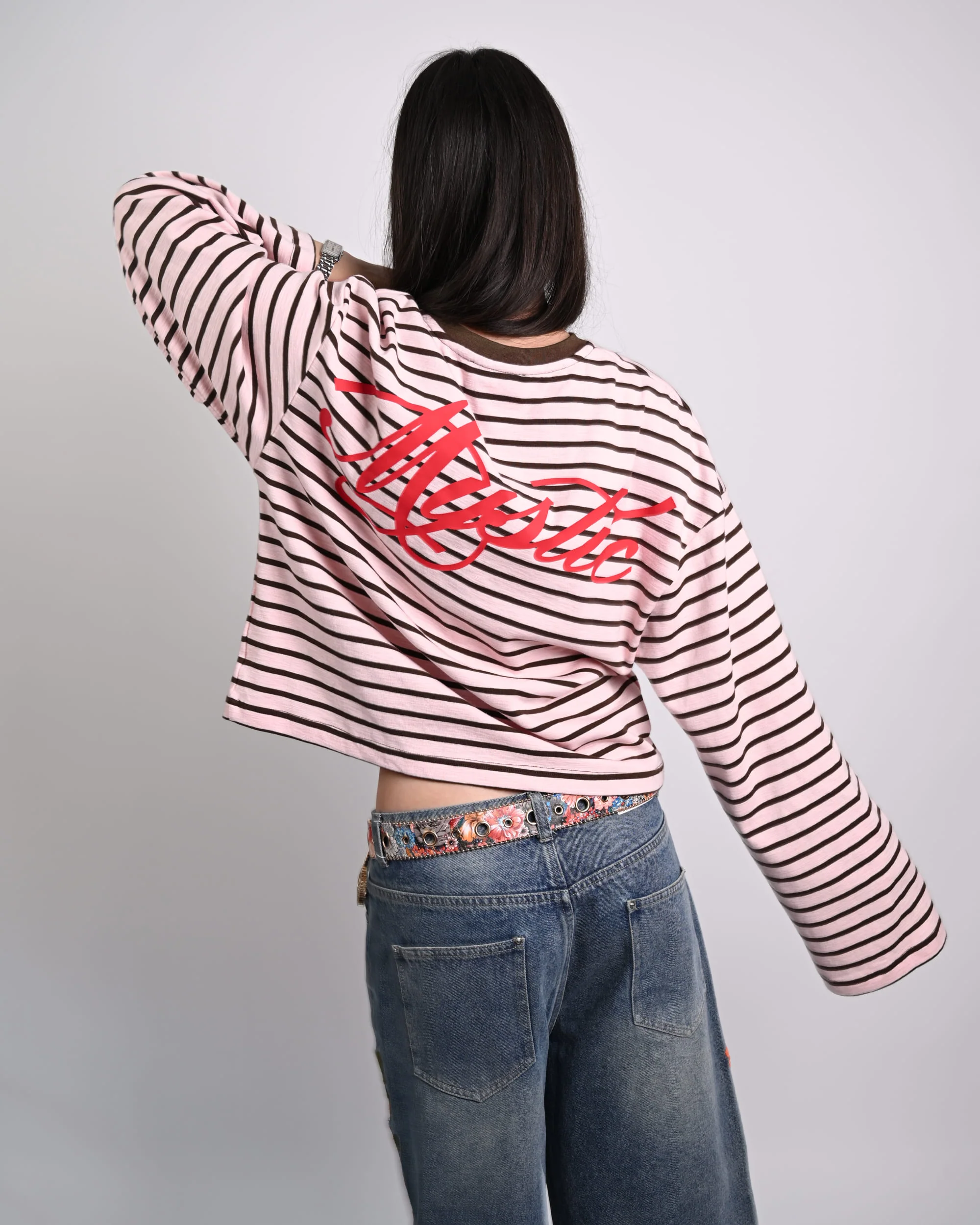 Pink Striped Longlseeve - Image 4
