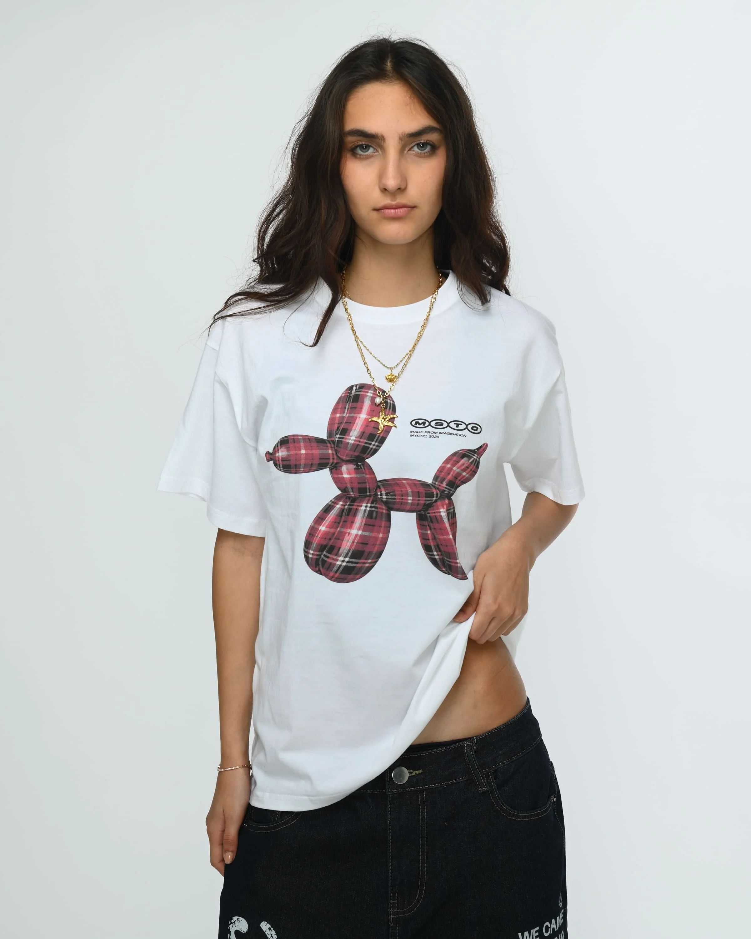 Plaid Balloon T-Shirt - Image 4