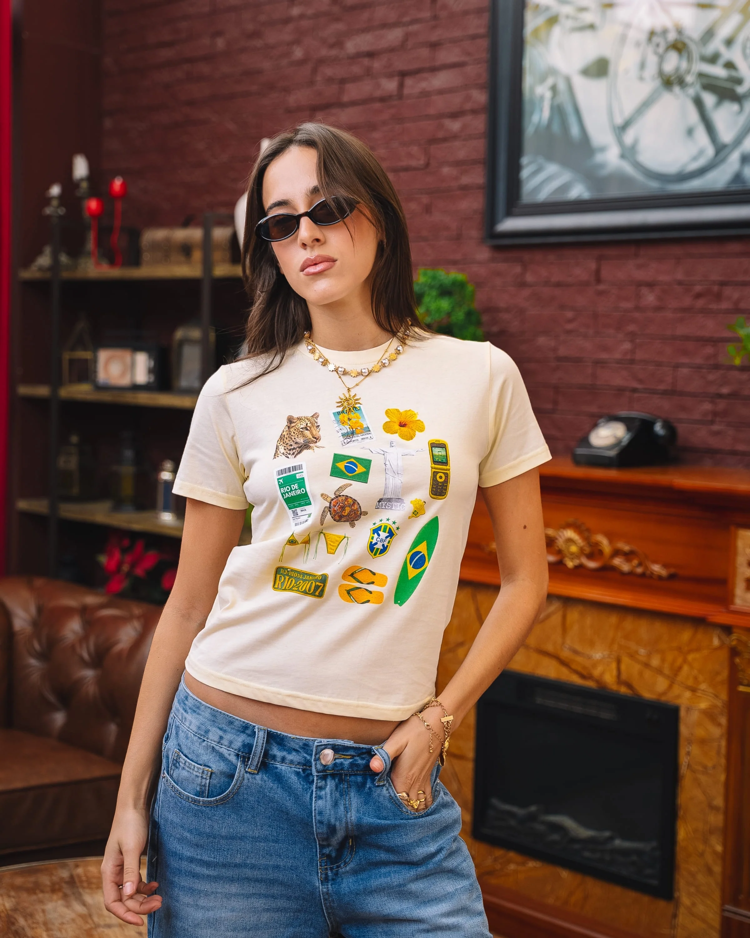 Samba Souvenir - Baby Tee - Image 2
