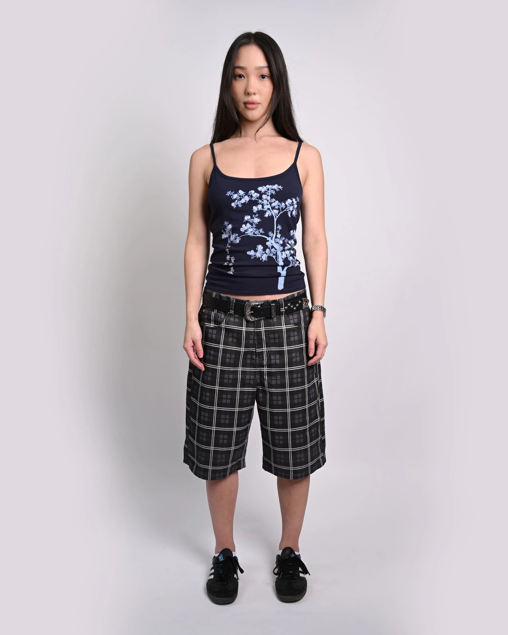 Star Plaid Long Shorts - Image 4