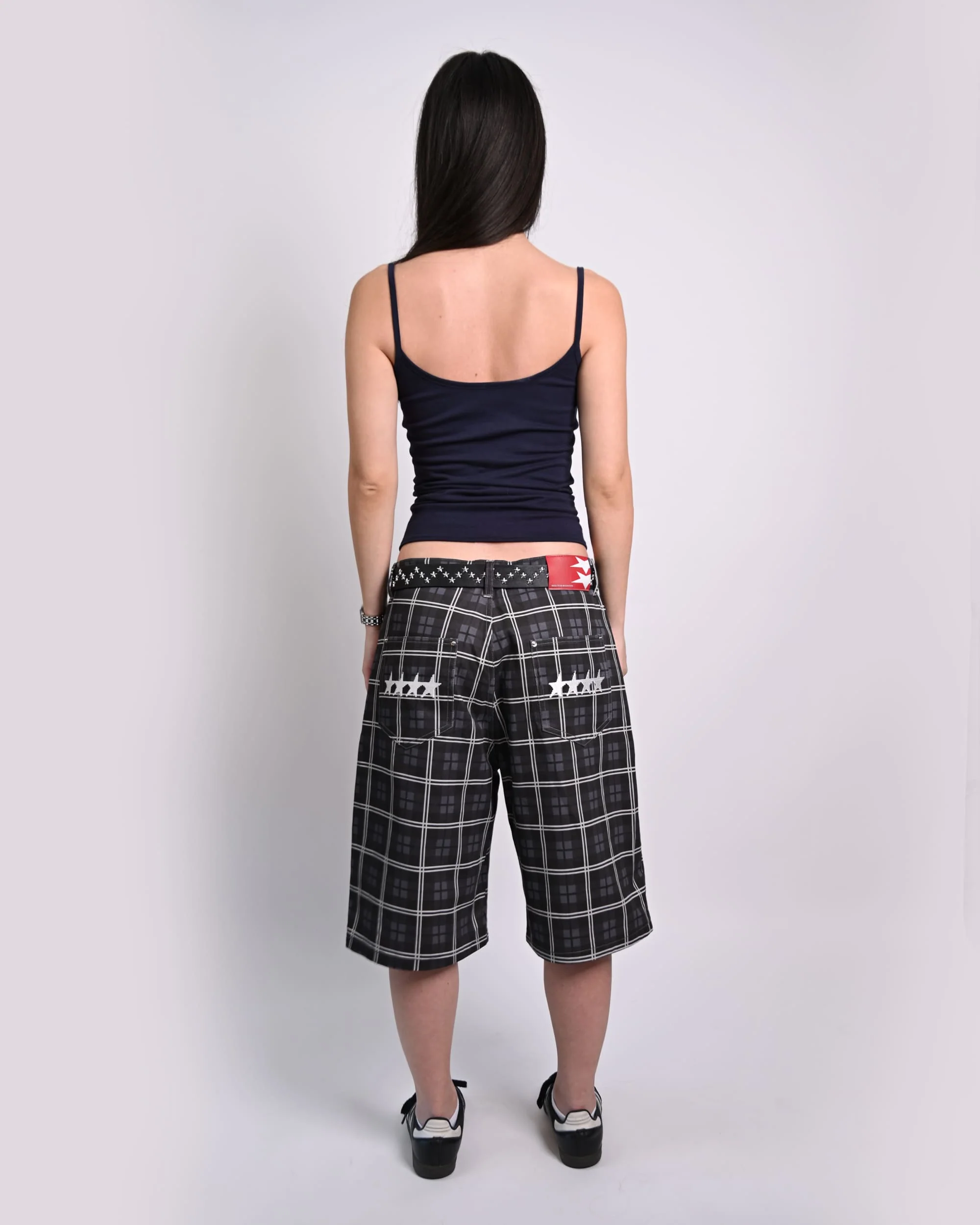 Star Plaid Long Shorts - Image 5