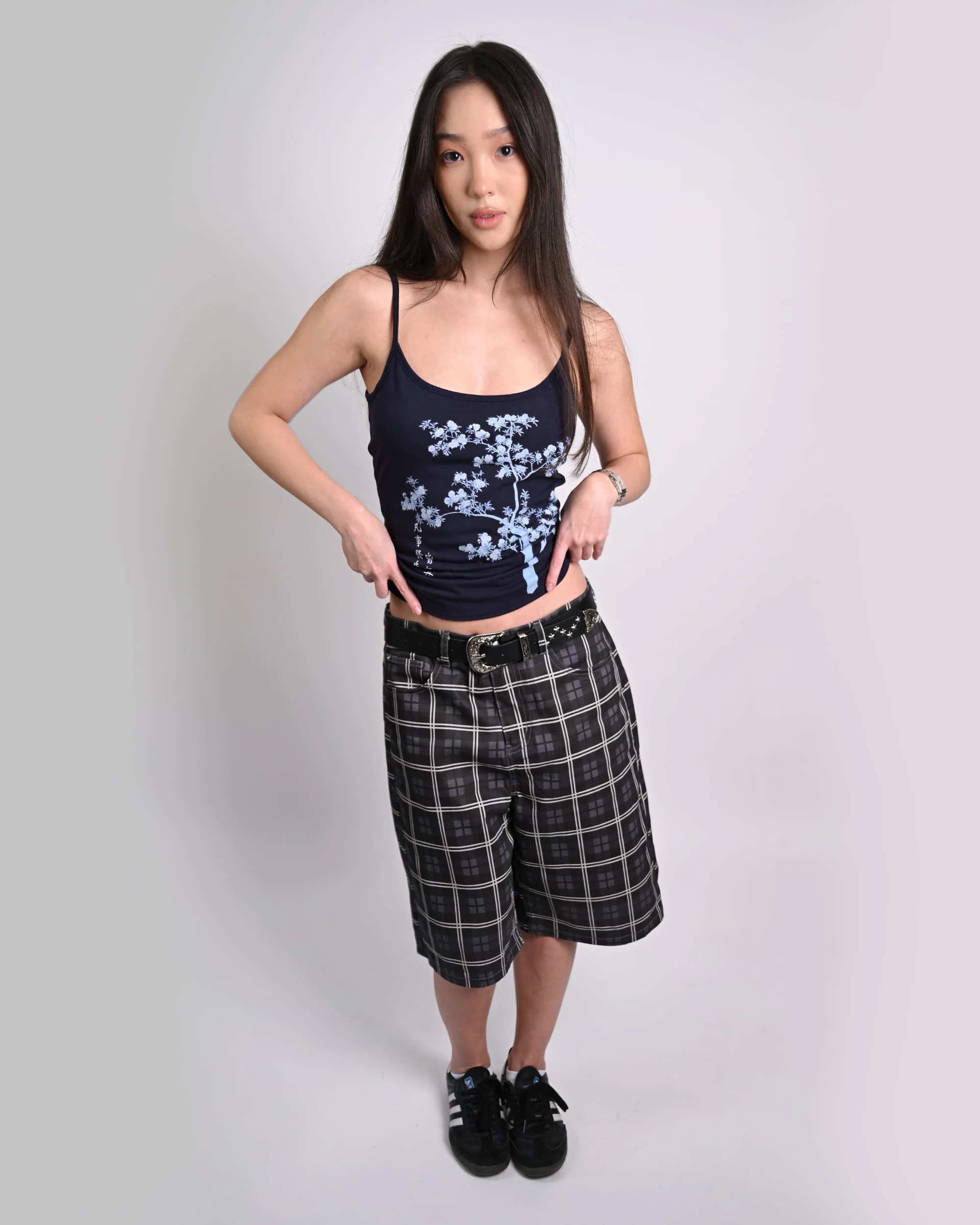 Star Plaid Long Shorts - Image 6