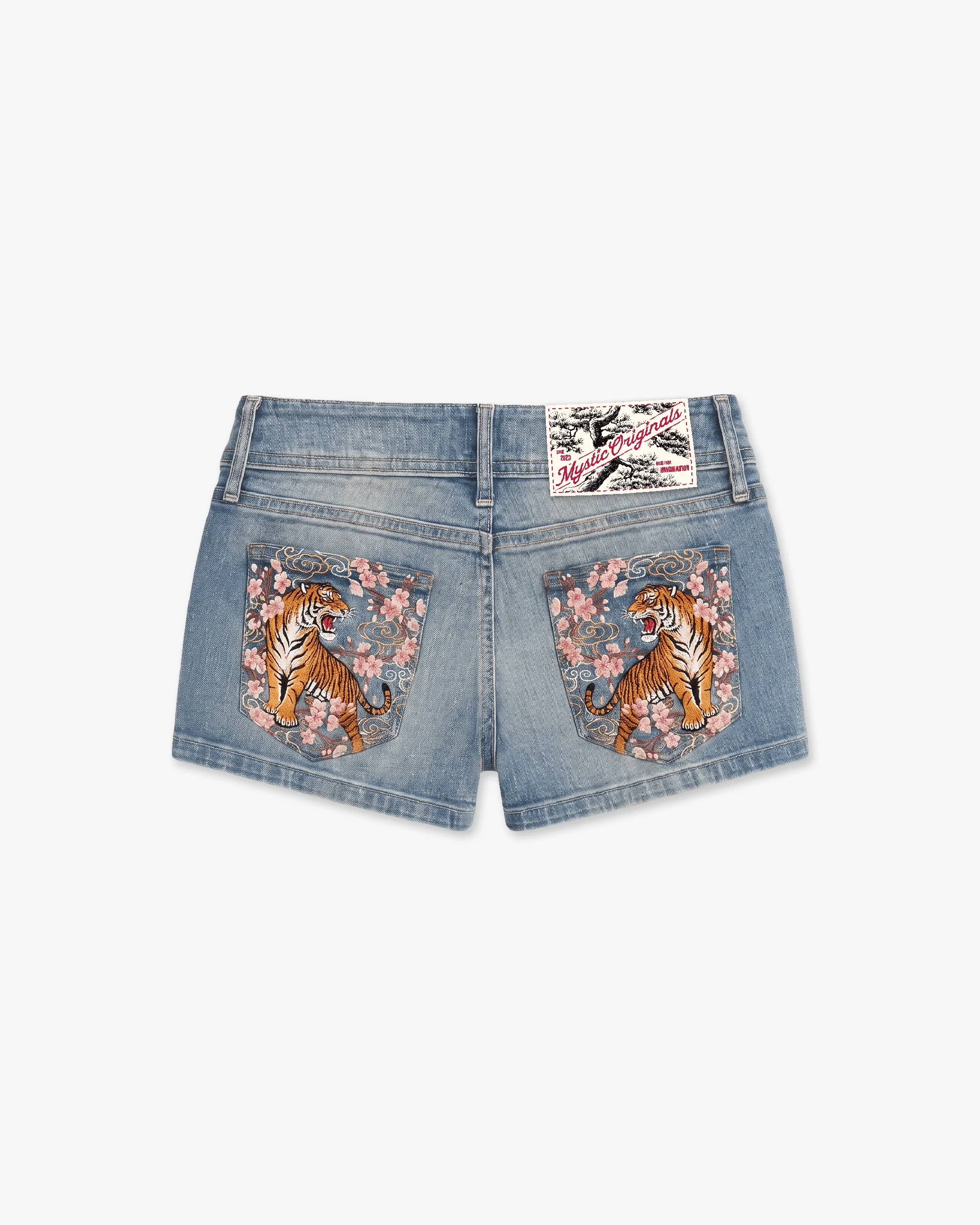 Tiger Blossom Mini Shorts
