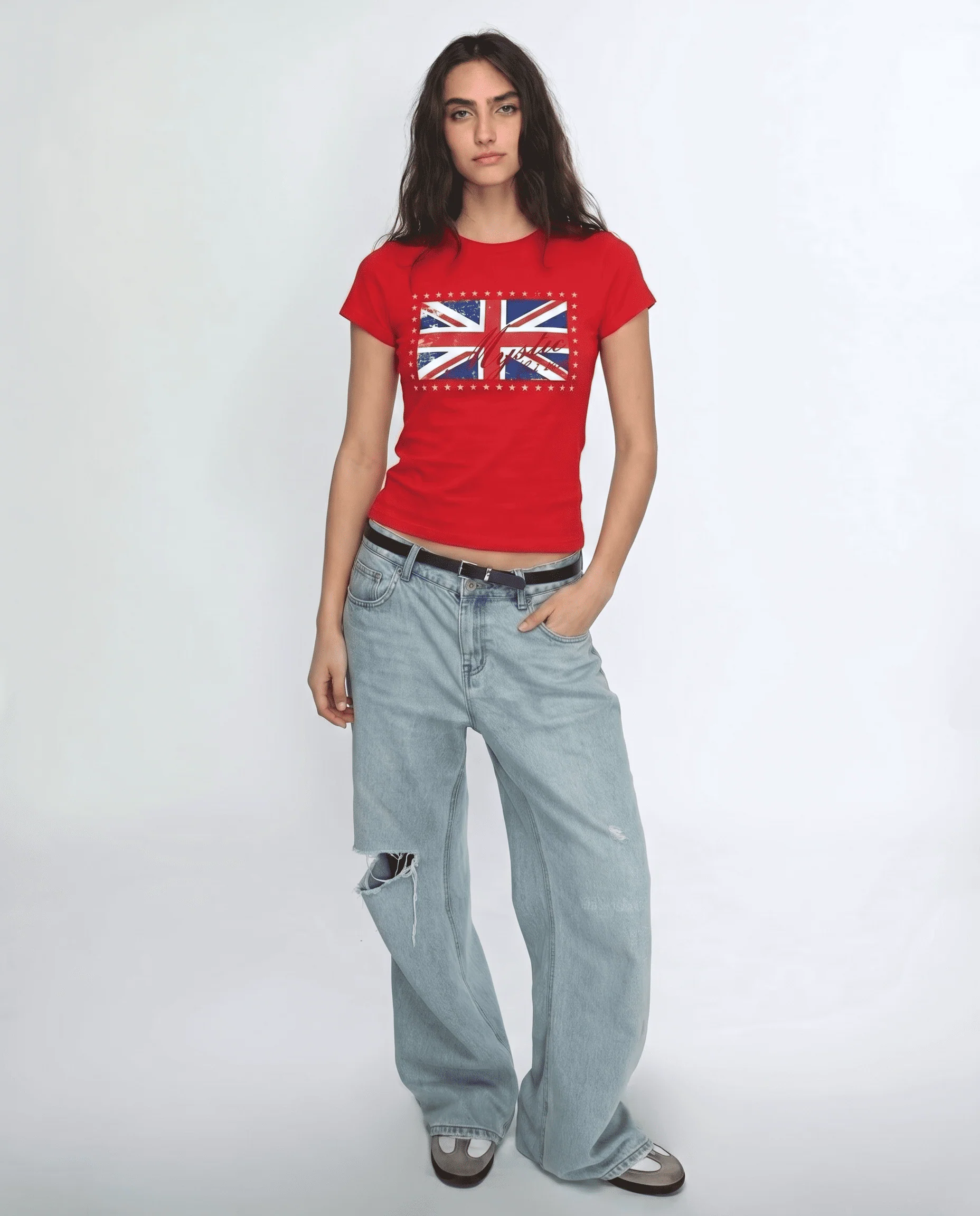 UK Flag Baby Tee - Image 3