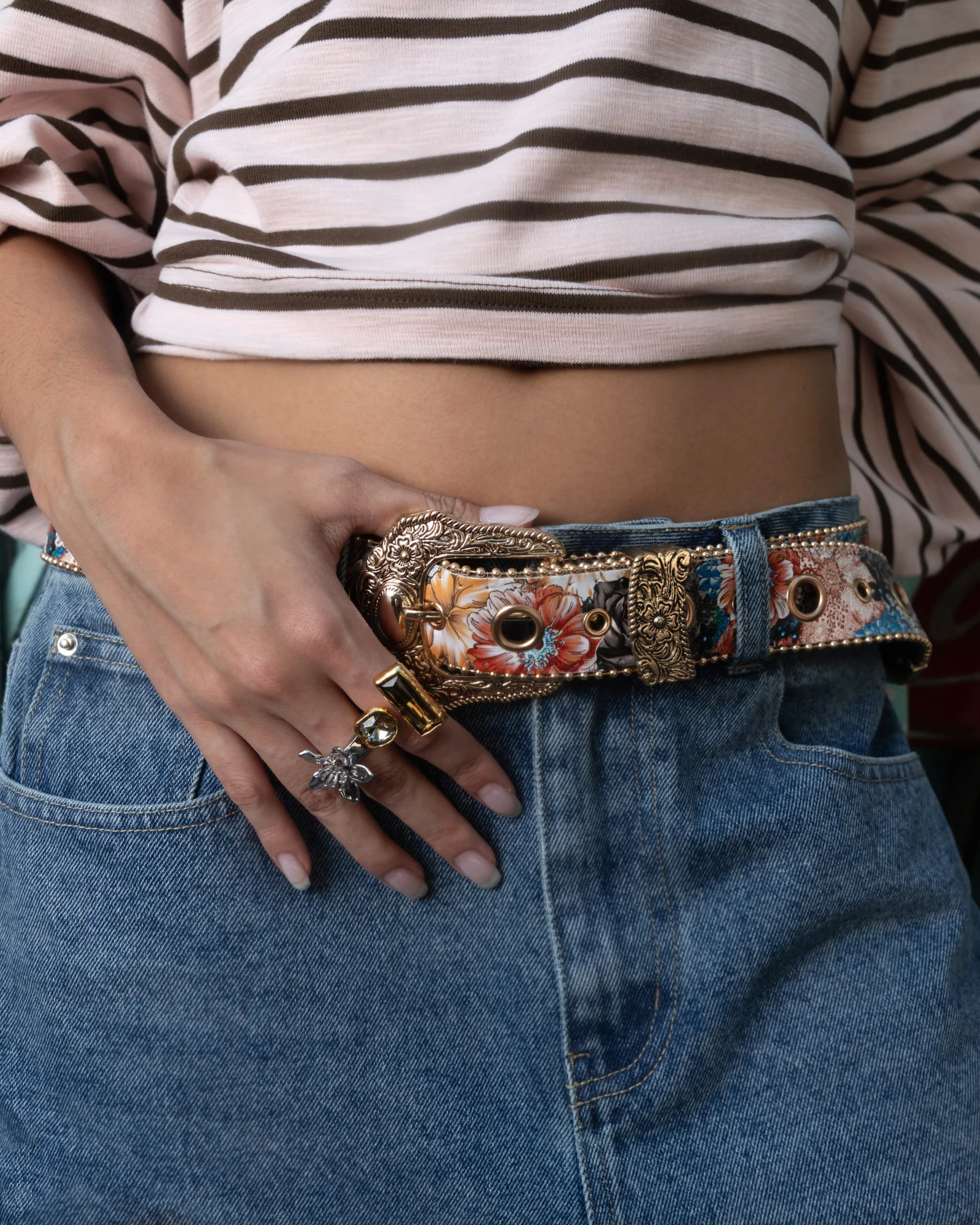 Vintage Floral Belt - Image 3