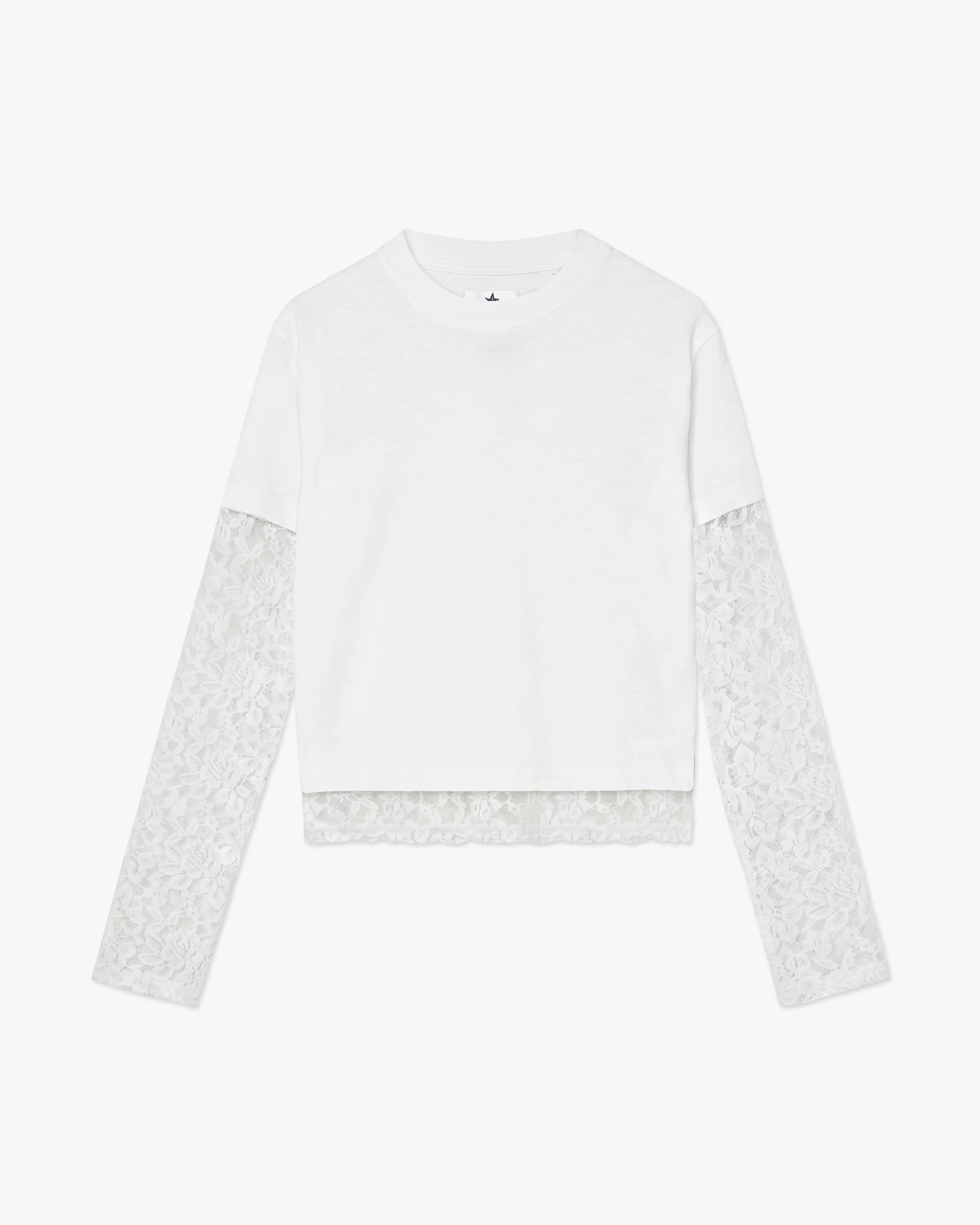 White Lace Layered Longsleeve
