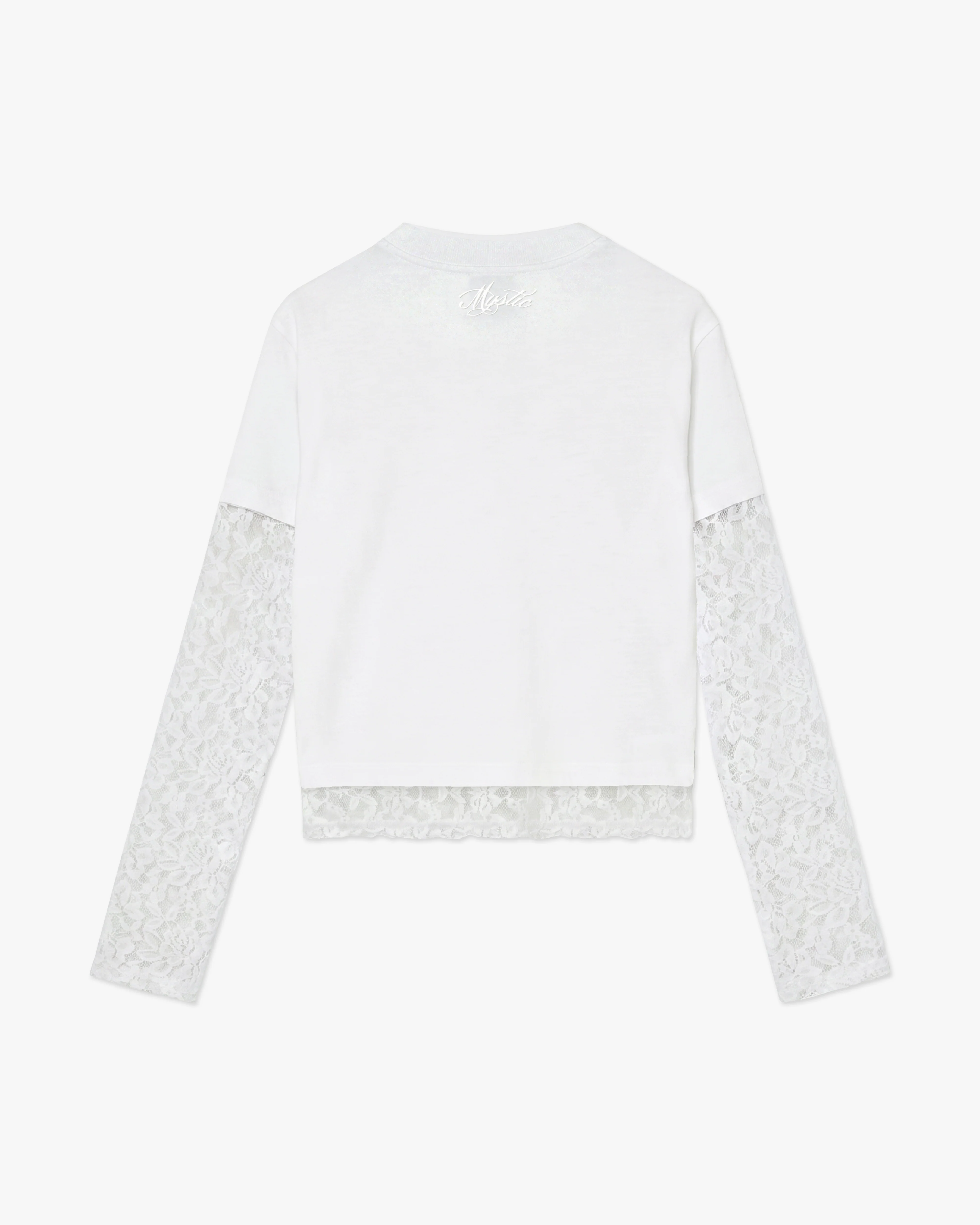 White Lace Layered Longsleeve - Image 7